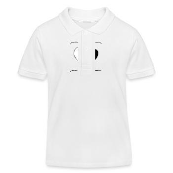 herz symbol zwei teile liebe linien - Kinder Organic Poloshirt Mini Sprinter von Stanley/Stella - Weiß - Vorne