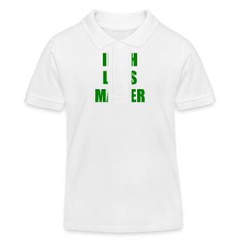 irish lives matter - Polo enfant bio Stanley/Stella - blanc - Devant