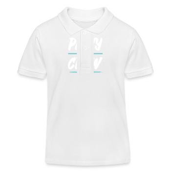 Party Crew - Kinder Organic Poloshirt Mini Sprinter von Stanley/Stella - Weiß - Vorne