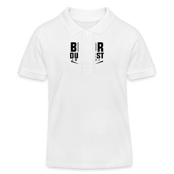 bevor du fragst nein shirt - Kinder Organic Poloshirt Mini Sprinter von Stanley/Stella - Weiß - Vorne