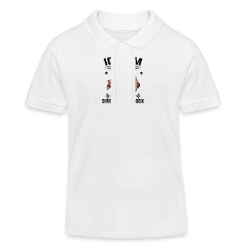 Ich kam Ich sah und hatte direkt keine Bock - Kinder Organic Poloshirt Mini Sprinter von Stanley/Stella - Weiß - Vorne