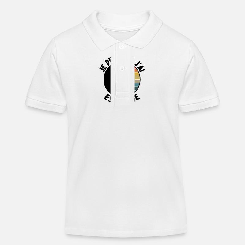 j'peux pas j'ai escalade - Polo enfant bio Stanley/Stella - blanc