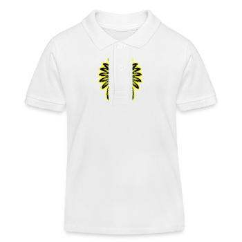 Apache Indianer Häuptling Totenkopf - Kinder Organic Poloshirt Mini Sprinter von Stanley/Stella - Weiß - Vorne