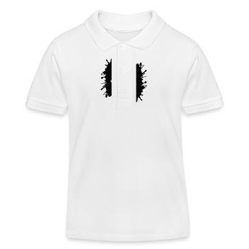 gans splatter - Kinder Organic Poloshirt Mini Sprinter von Stanley/Stella - Weiß - Vorne
