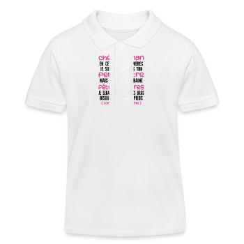 Muttertag für Schwangere - Schwangerschaft - Kinder Organic Poloshirt Mini Sprinter von Stanley/Stella - Weiß - Vorne