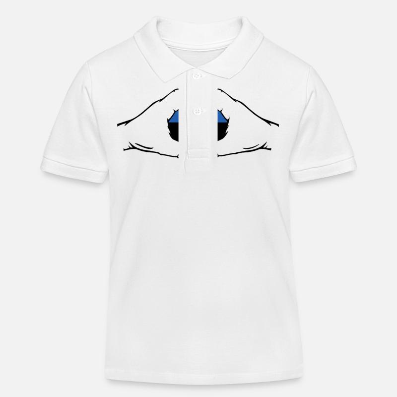 Drapeau de l’Estonie en forme de coeur - Polo enfant bio Stanley/Stella - blanc