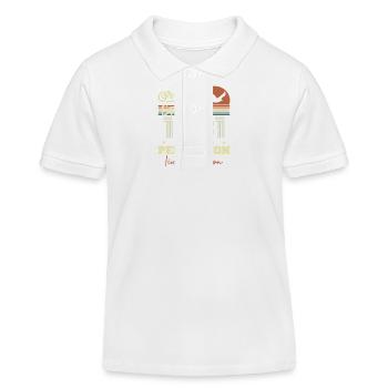 Jahrgang September 1981 September - September 1981 - Kinder Organic Poloshirt Mini Sprinter von Stanley/Stella - Weiß - Vorne