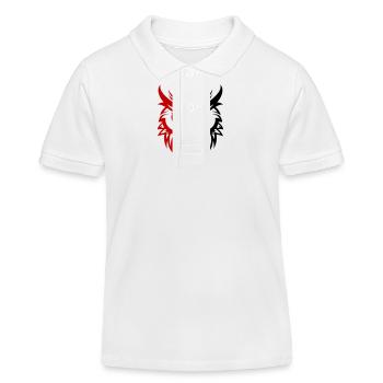 Eule Tier - Kinder Organic Poloshirt Mini Sprinter von Stanley/Stella - Weiß - Vorne