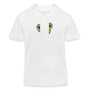 Symbole de la couronne - Polo enfant bio Stanley/Stella - blanc - Devant