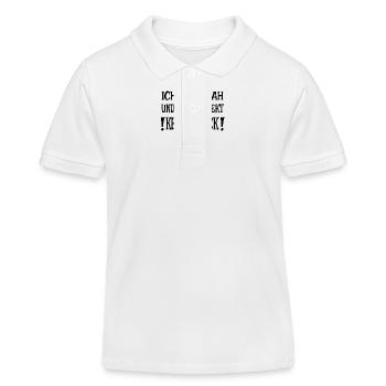 Ich kam, sah und hatte direkt keinen Bock - Kinder Organic Poloshirt Mini Sprinter von Stanley/Stella - Weiß - Vorne