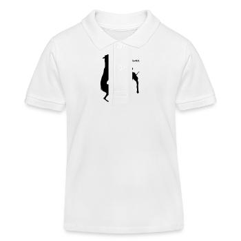 JumpHigh Whippet JumpHigher - Kids Organic Polo Shirt by Stanley/Stella - white - Front