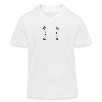 Je peux pas j ai mobylette Cadeau - Polo enfant bio Stanley/Stella - blanc - Devant