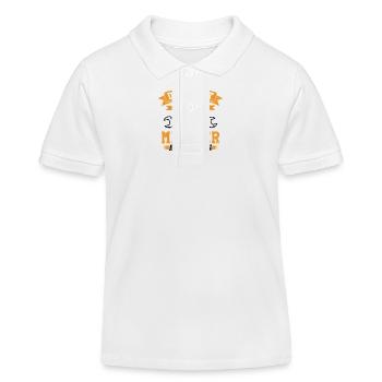 Meisterprüfung tischler meister geschenk - Kinder Organic Poloshirt Mini Sprinter von Stanley/Stella - Weiß - Vorne