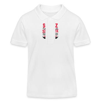 Bestes Geschenk für den Schatz Geschenk Spruch - Kinder Organic Poloshirt Mini Sprinter von Stanley/Stella - Weiß - Vorne
