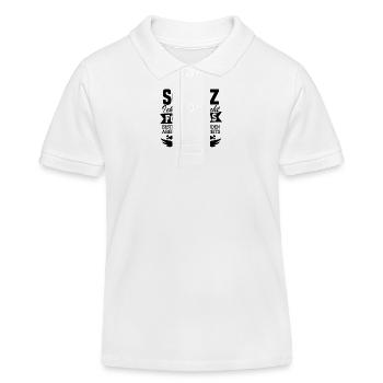 Bestes Geschenk für den Schatz Geschenk Spruch - Kinder Organic Poloshirt Mini Sprinter von Stanley/Stella - Weiß - Vorne