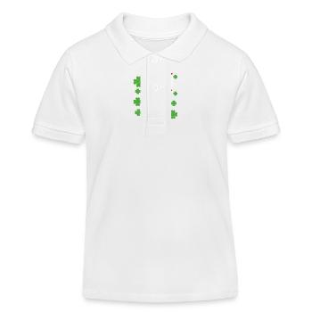 Drapeau albanais de la Saint-Patrick Albanie - Polo enfant bio Stanley/Stella - blanc - Devant