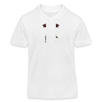 Papagei Sittich - Kinder Organic Poloshirt Mini Sprinter von Stanley/Stella - Weiß - Vorne
