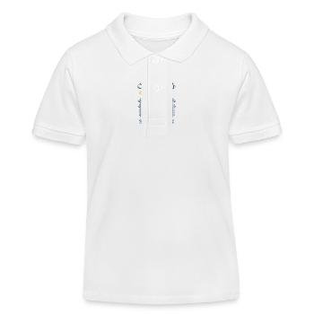 Chase Dreams not Pigeons - Kids Organic Polo Shirt by Stanley/Stella - white - Front