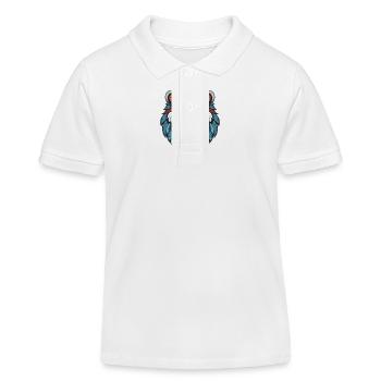 Eisbär Kopf Polar bär - Kinder Organic Poloshirt Mini Sprinter von Stanley/Stella - Weiß - Vorne