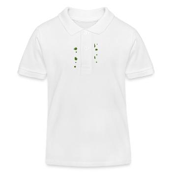 Hirsch - Wald Natur Tierschutz - Kinder Organic Poloshirt Mini Sprinter von Stanley/Stella - Weiß - Vorne