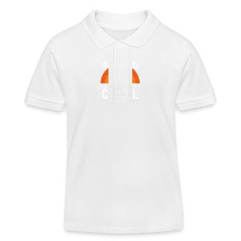 Ich kann nicht, ich habe ein Pferd - Kinder Organic Poloshirt Mini Sprinter von Stanley/Stella - Weiß - Vorne