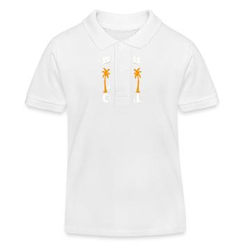 Ich kann nicht, ich habe ein Pferd - Kinder Organic Poloshirt Mini Sprinter von Stanley/Stella - Weiß - Vorne
