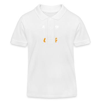 I can't I golf - Kids Organic Polo Shirt by Stanley/Stella - white - Front