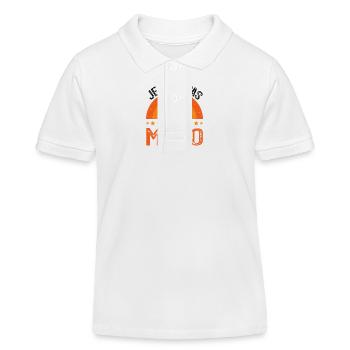 Ich kann nicht, ich habe ein Motorrad - Kinder Organic Poloshirt Mini Sprinter von Stanley/Stella - Weiß - Vorne