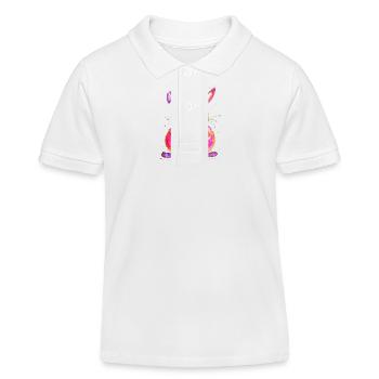 Gute Laune Hase - Kinder Organic Poloshirt Mini Sprinter von Stanley/Stella - Weiß - Vorne