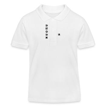 Einzigartige Freude - Kinder Organic Poloshirt Mini Sprinter von Stanley/Stella - Weiß - Vorne