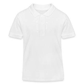 Travailler pour vivre, vivre pour pêcher - Polo enfant bio Stanley/Stella - blanc - Devant
