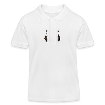 Hibou Animal bébé Bande dessinée - Polo enfant bio Stanley/Stella - blanc - Devant