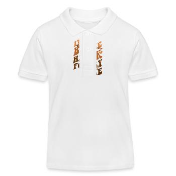 Its The Black History for Me African American - Kinder Organic Poloshirt Mini Sprinter von Stanley/Stella - Weiß - Vorne