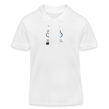Professinonal Napper Vache Dormir Lève Tard - Polo enfant bio Stanley/Stella - blanc - Devant
