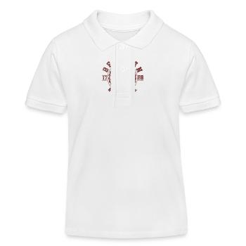 Beekman NY | New York Reise & Souvinier Geschenk - Kinder Organic Poloshirt Mini Sprinter von Stanley/Stella - Weiß - Vorne