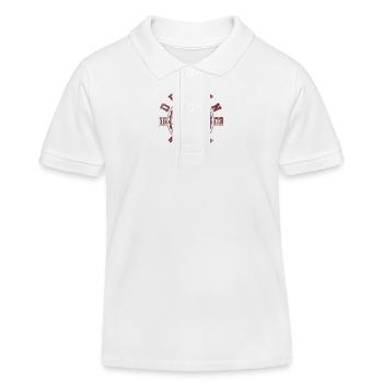 Dryden NY | New York Reise & Souvinier Geschenk - Kinder Organic Poloshirt Mini Sprinter von Stanley/Stella - Weiß - Vorne