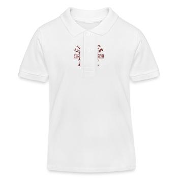 Clarence NY | New York Reise & Souvinier Geschenk - Kinder Organic Poloshirt Mini Sprinter von Stanley/Stella - Weiß - Vorne