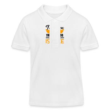 Taekwondo First Taekwondo Lesson Is Free - Kids Organic Polo Shirt by Stanley/Stella - white - Front