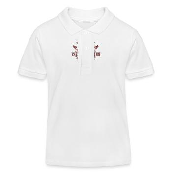 Aurora OH | Ohio Souvenir & Geschenk - Kinder Organic Poloshirt Mini Sprinter von Stanley/Stella - Weiß - Vorne