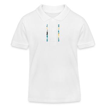 Je peux pas je me barre aux bahamas - Polo enfant bio Stanley/Stella - blanc - Devant
