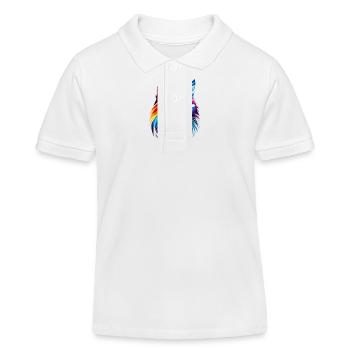 Lgbt Silhouette Poly Art Crystal Kitten Lover - Kinder Organic Poloshirt Mini Sprinter von Stanley/Stella - Weiß - Vorne