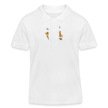 Isch Hann le dialecte de la Sarre - Polo enfant bio Stanley/Stella - blanc - Devant