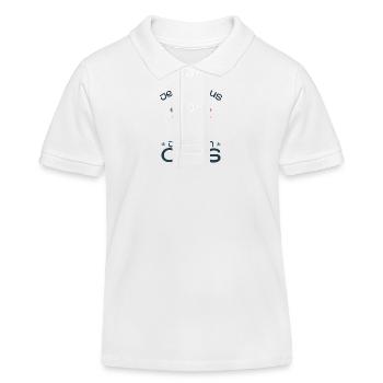 Es ist mir egal, ich bin ein Bär - Kinder Organic Poloshirt Mini Sprinter von Stanley/Stella - Weiß - Vorne
