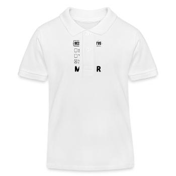Maurer Relationship Status - Kids Organic Polo Shirt by Stanley/Stella - white - Front