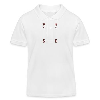 Tout Travail Mérite Sa Crêpe ! Cadeau Humour Crêpe - Polo enfant bio Stanley/Stella - blanc - Devant