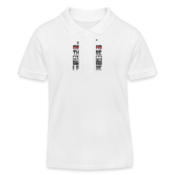 Just One More Snowboard I Promise Snowboard - Kids Organic Polo Shirt by Stanley/Stella - white - Front