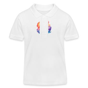 Piratenschiff für Kinder - Kinder Organic Poloshirt Mini Sprinter von Stanley/Stella - Weiß - Vorne