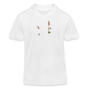 VINTAGE ROSÉ - Kinder Organic Poloshirt Mini Sprinter von Stanley/Stella - Weiß - Vorne