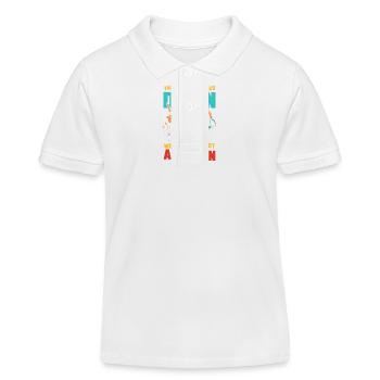 Tap Your Troubles Down - Kinder Organic Poloshirt Mini Sprinter von Stanley/Stella - Weiß - Vorne