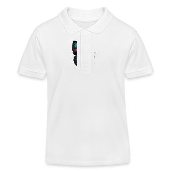 Schmetterling Wasserfall Naturszene - Kinder Organic Poloshirt Mini Sprinter von Stanley/Stella - Weiß - Vorne